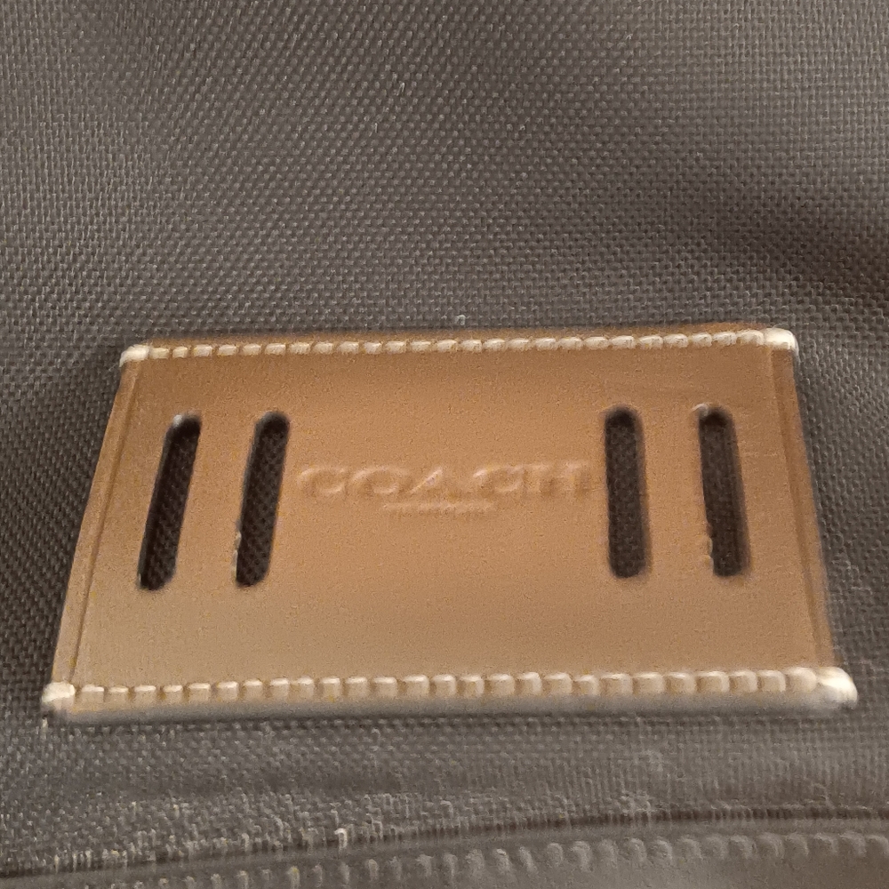 COACH MENS Case bag Black Cordura Leather Hamilton Brief Case Bag F31277 - Picture 2 of 6